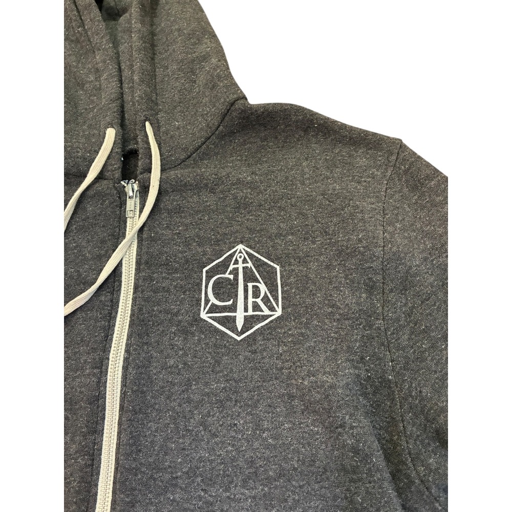 Critical Role How Do You Want To Do This Zip Up Hoodie Grey XL Battle Tested - Picture 2 of 8